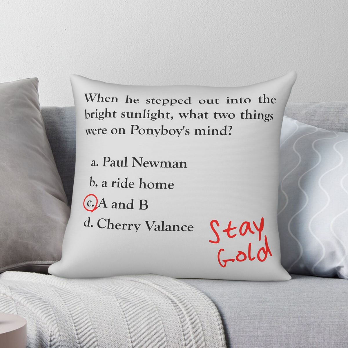 Home Decor Quiz - Housse de coussin carrée avec fermeture