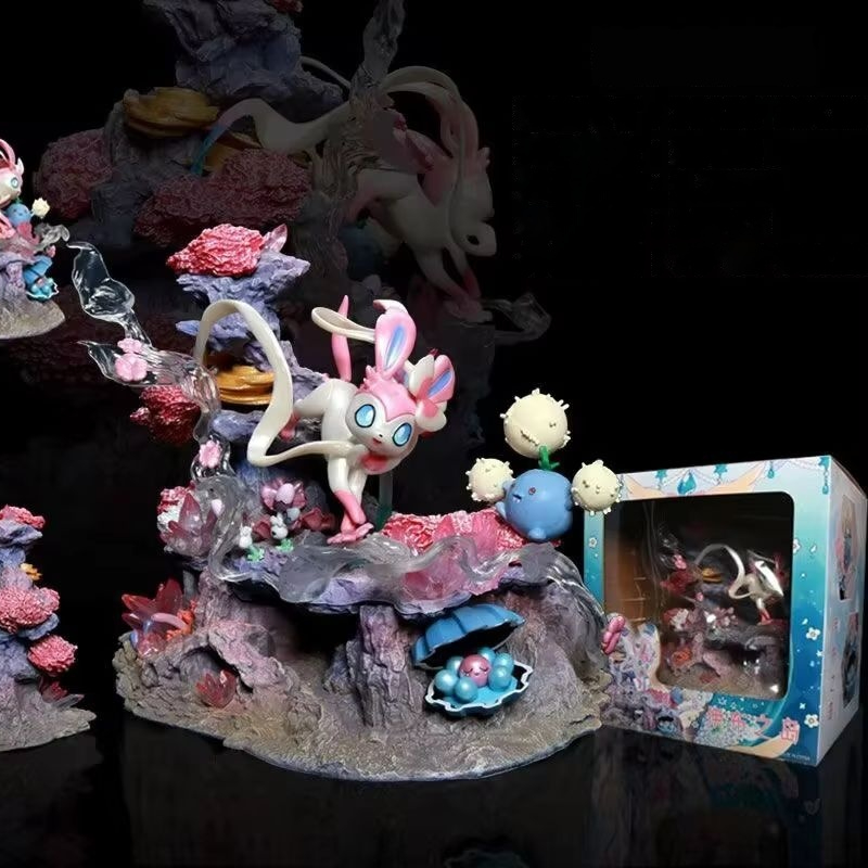 Home Decor Product - Figurine GK Sylveon Shroomish Clamperl Fairy
