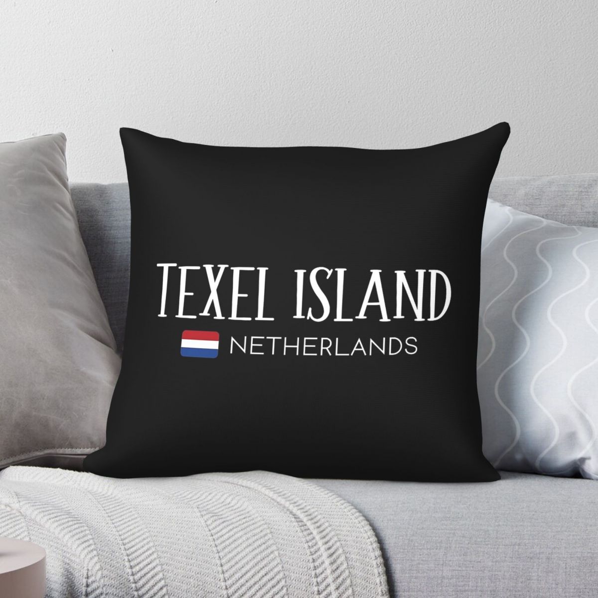 Home Decor Netherlands - Taie d'oreiller carrée Texel Island Netherlands