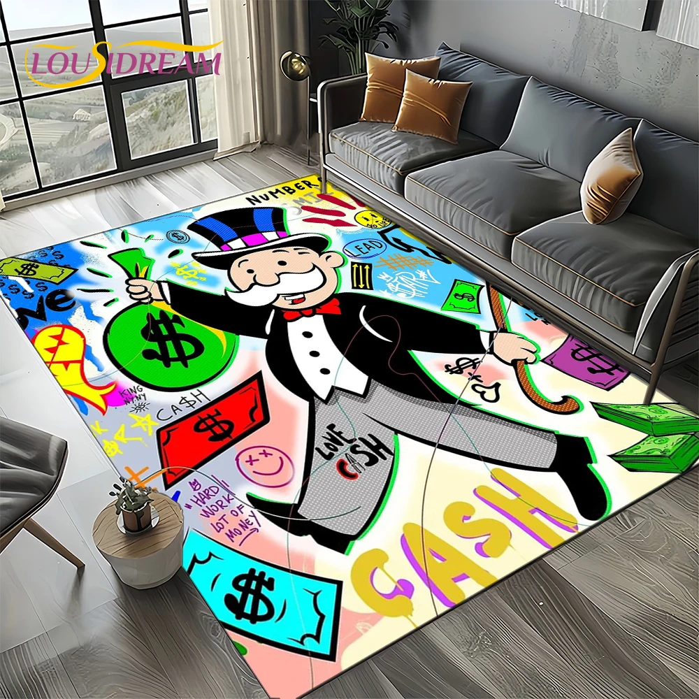 Home Decor Games Online Free - Tapis de sol antidérapant 3D Monopoly