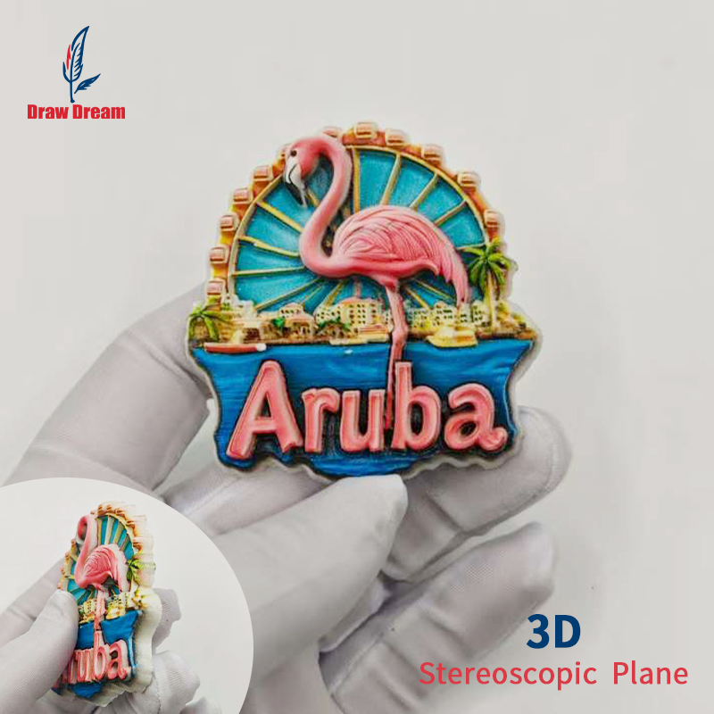 Home Decor Netherlands - 1 aimant de réfrigérateur 3D flamant