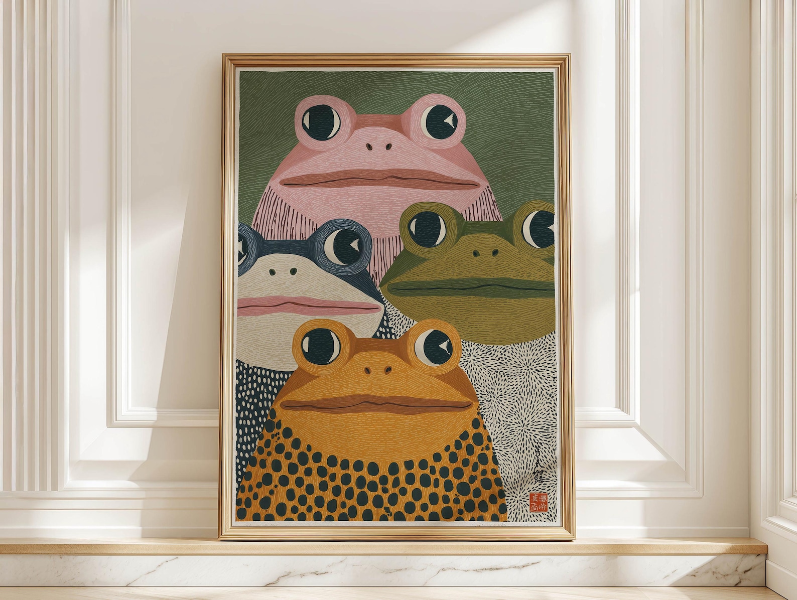 Home Decor Design Interior - Impression d'art japonais moderne avec des