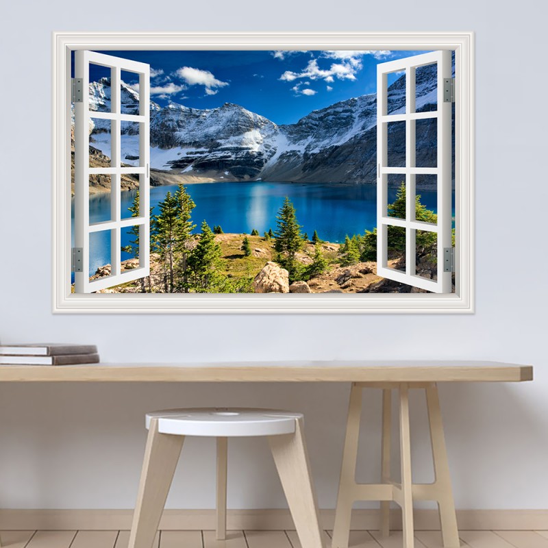 Home Decor Vinyl Flooring - Autocollant mural de grand paysage 3D