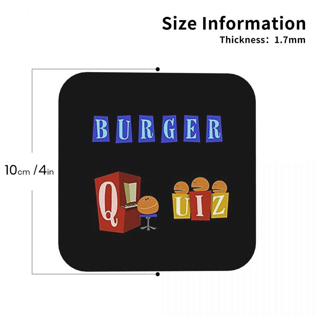 Home Decor Quiz - Burger Quiz – sous-verres avec nouveau