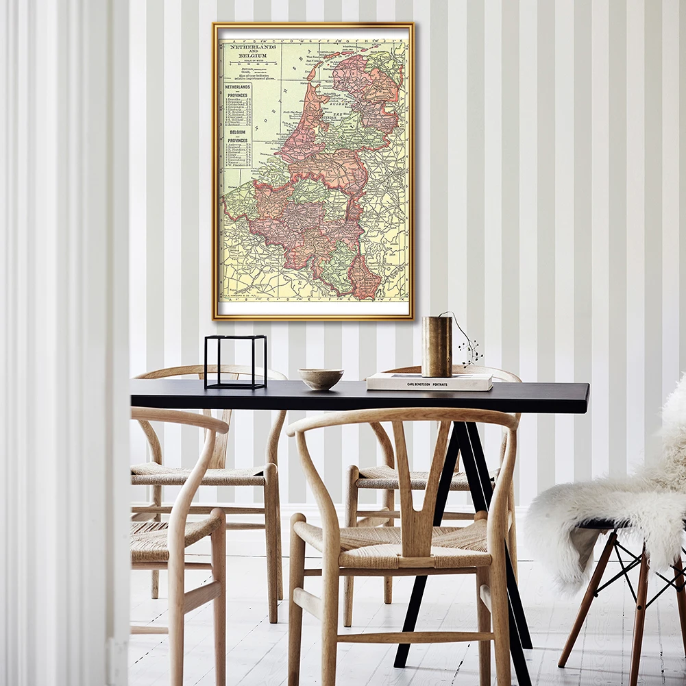 Home Decor Netherlands - Affiche murale Vintage avec peinture en