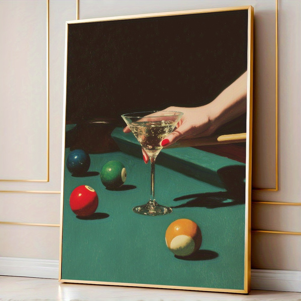 1 affiche vintage de billard,  - Home Decor Design Interior avis et prix