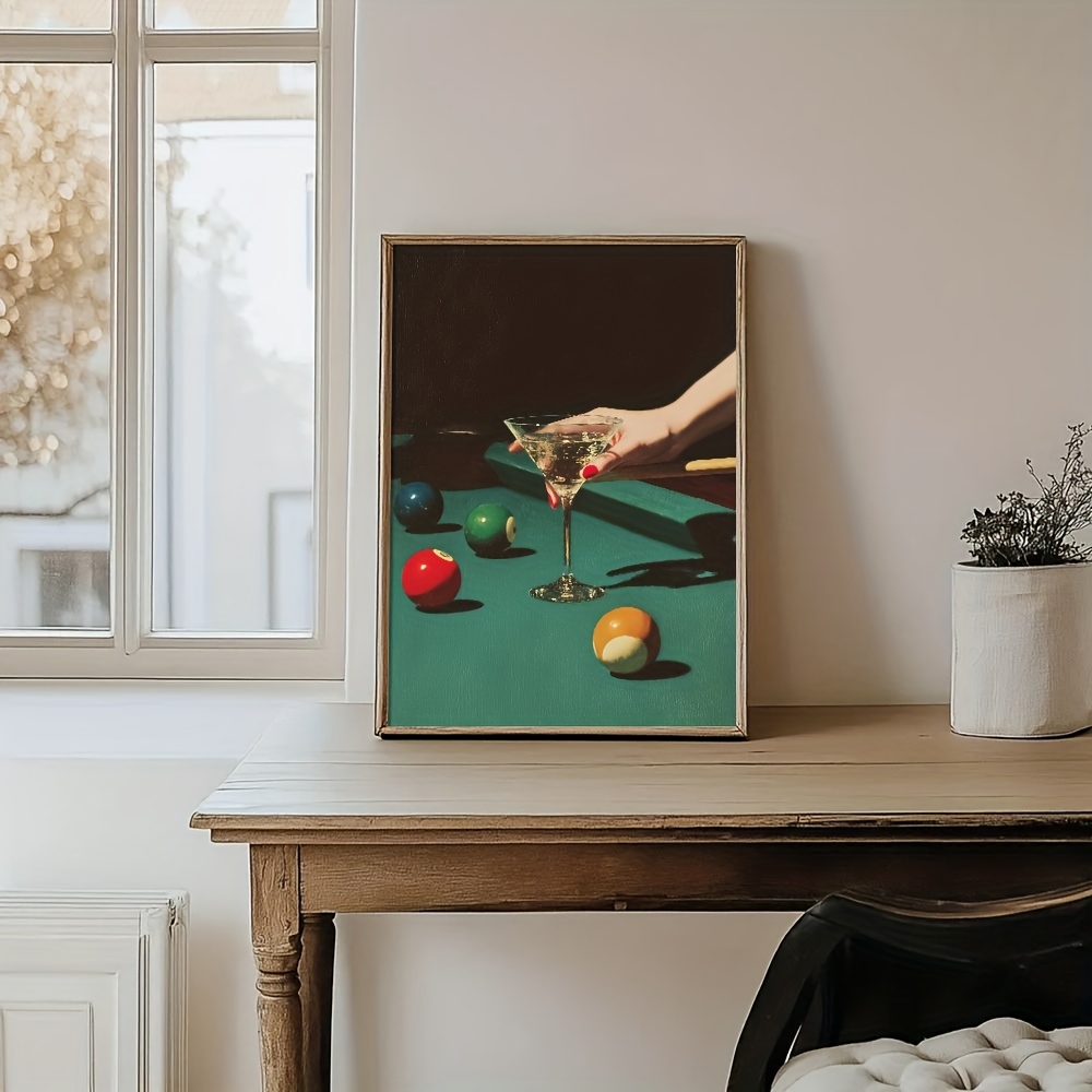 1 affiche vintage de billard,  - Home Decor Design Interior avis et prix