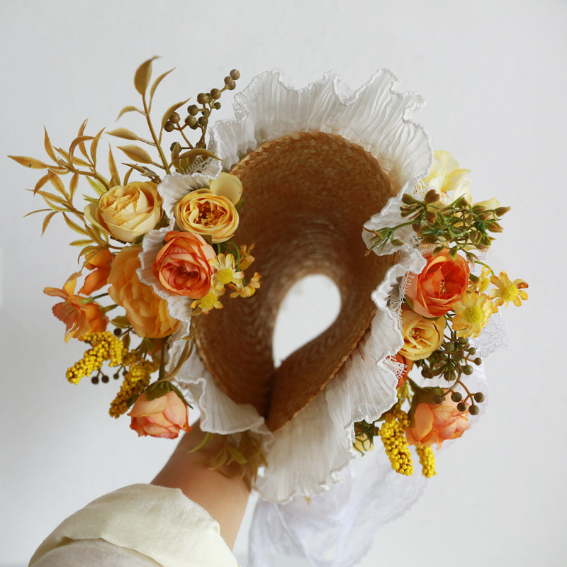 Chapeau de paille à fleurs adh - Home Decor Location avis et prix