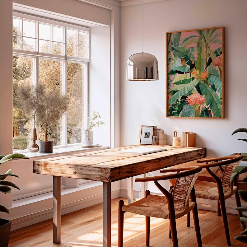 Affiche en toile tropicale rét - Home Decor Design Interior avis et prix