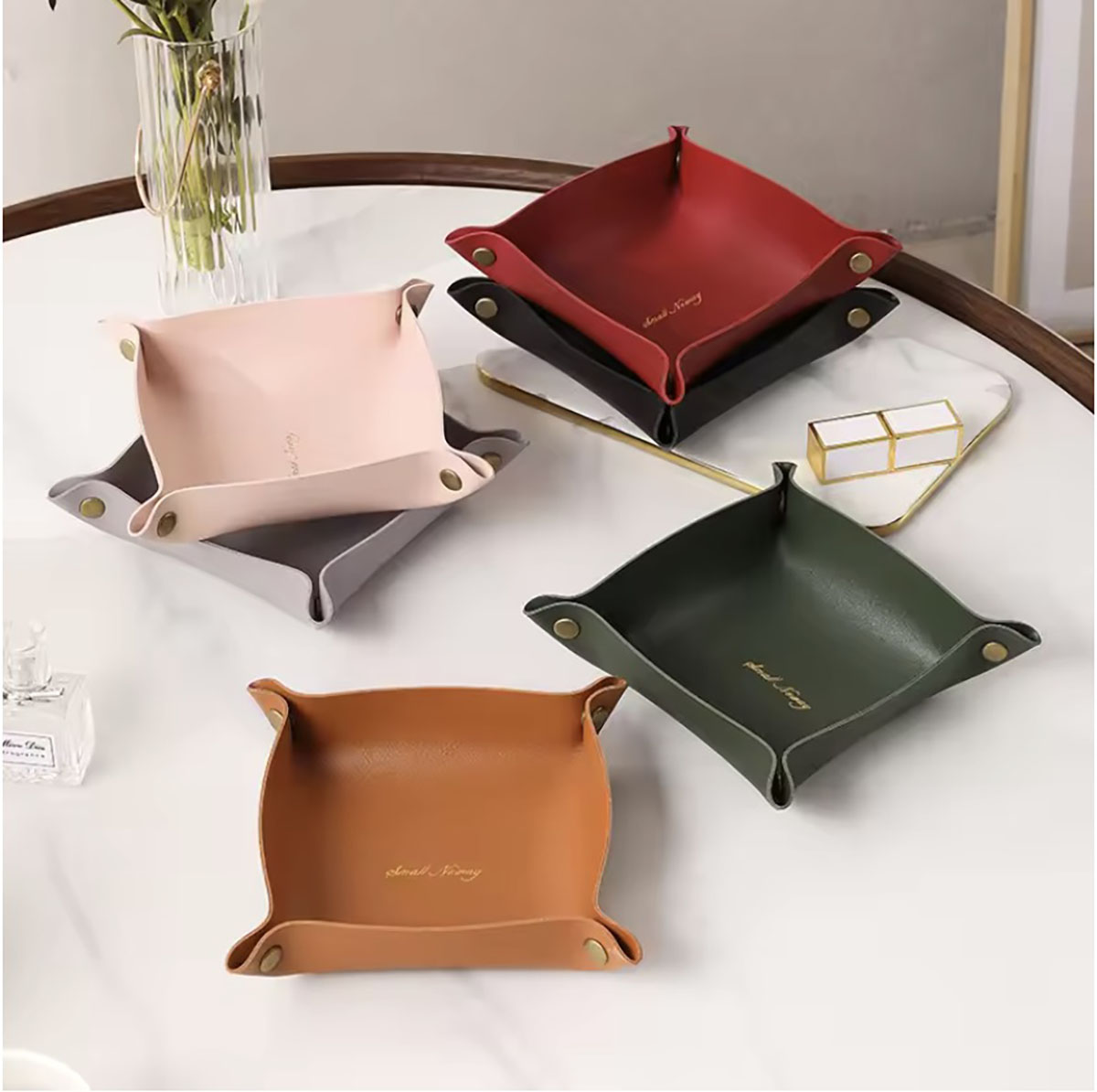Plateau de rangement en cuir d - Home Decor Organizer avis et prix