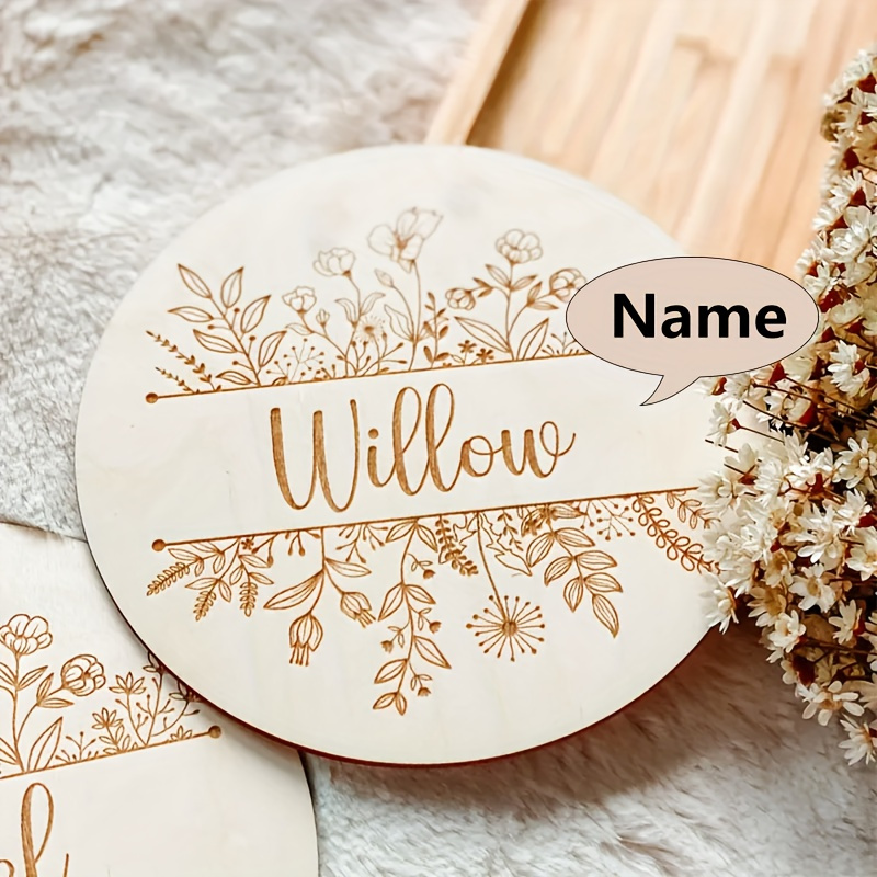Plaque de nom gravée florale p - Home Decor Product avis et prix