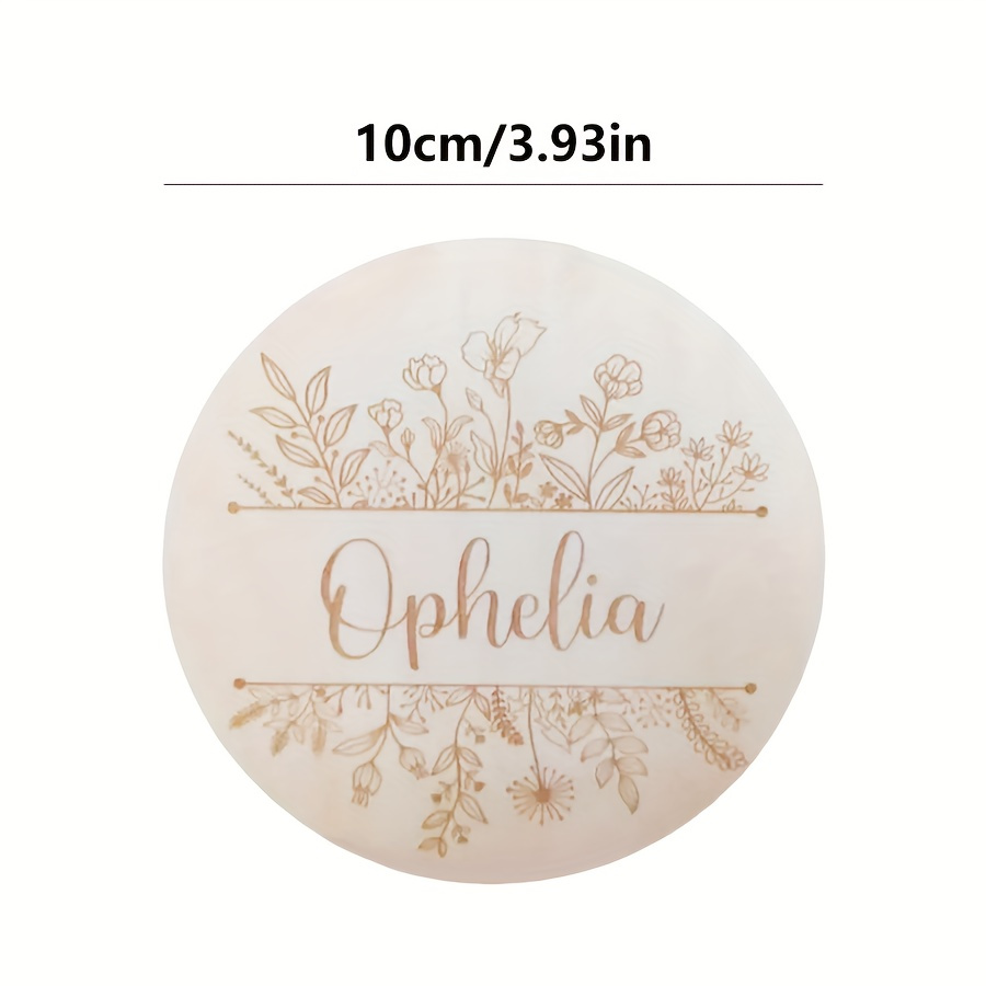 Plaque de nom gravée florale p - Home Decor Product avis et prix