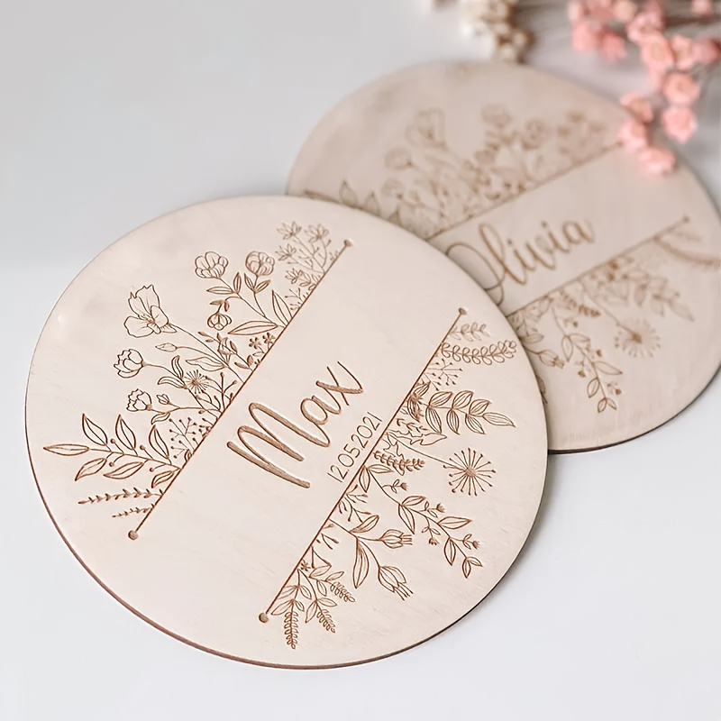 Plaque de nom gravée florale p - Home Decor Product avis et prix