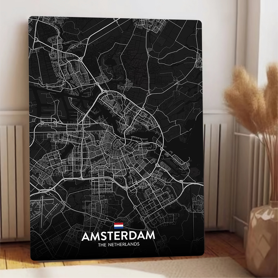 Carte de ville d'amsterdam per - Home Decor Netherlands avis et prix
