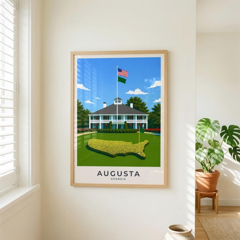 Affiche de paysage de golf mod - Home Decor Location avis et prix