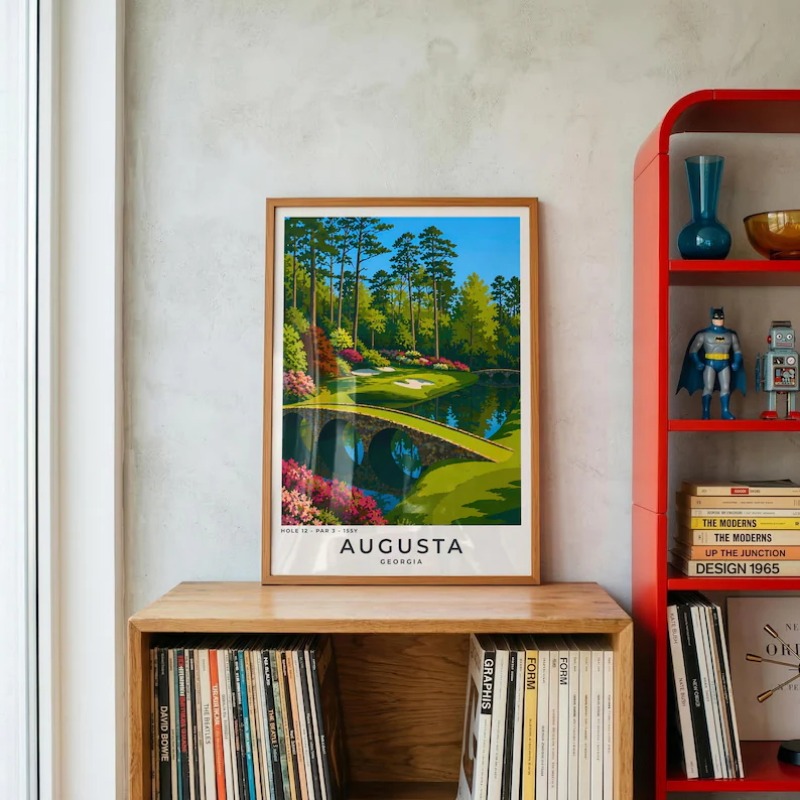 Affiche de paysage de golf mod - Home Decor Location avis et prix