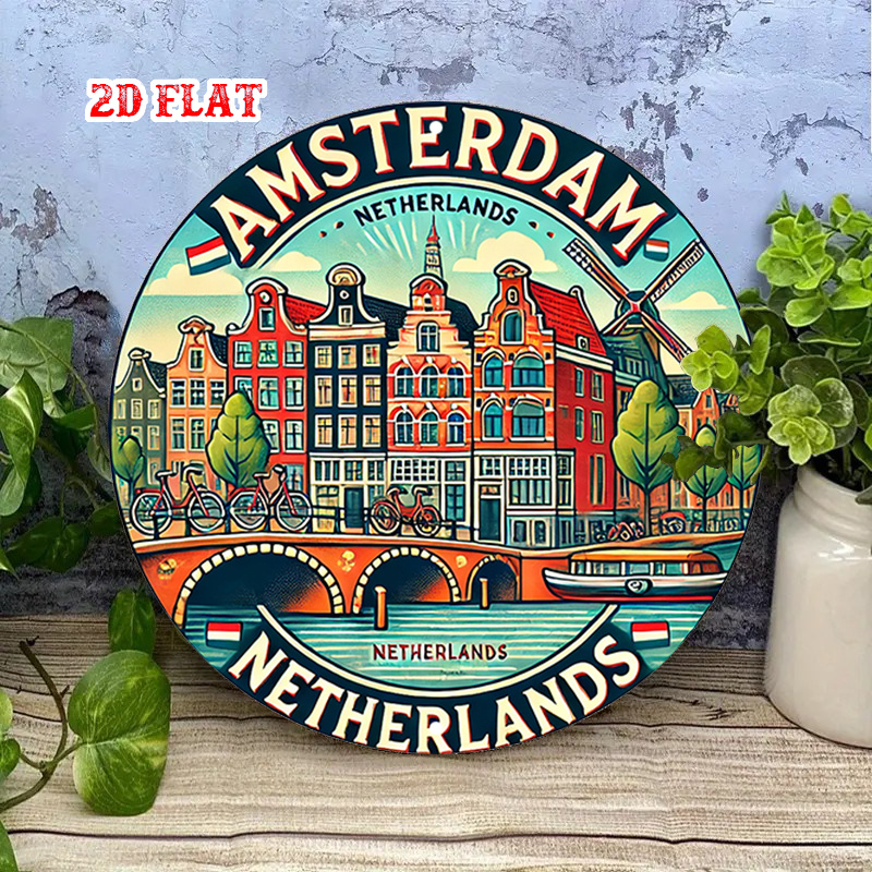Décoration murale ronde en mét - Home Decor Netherlands avis et prix