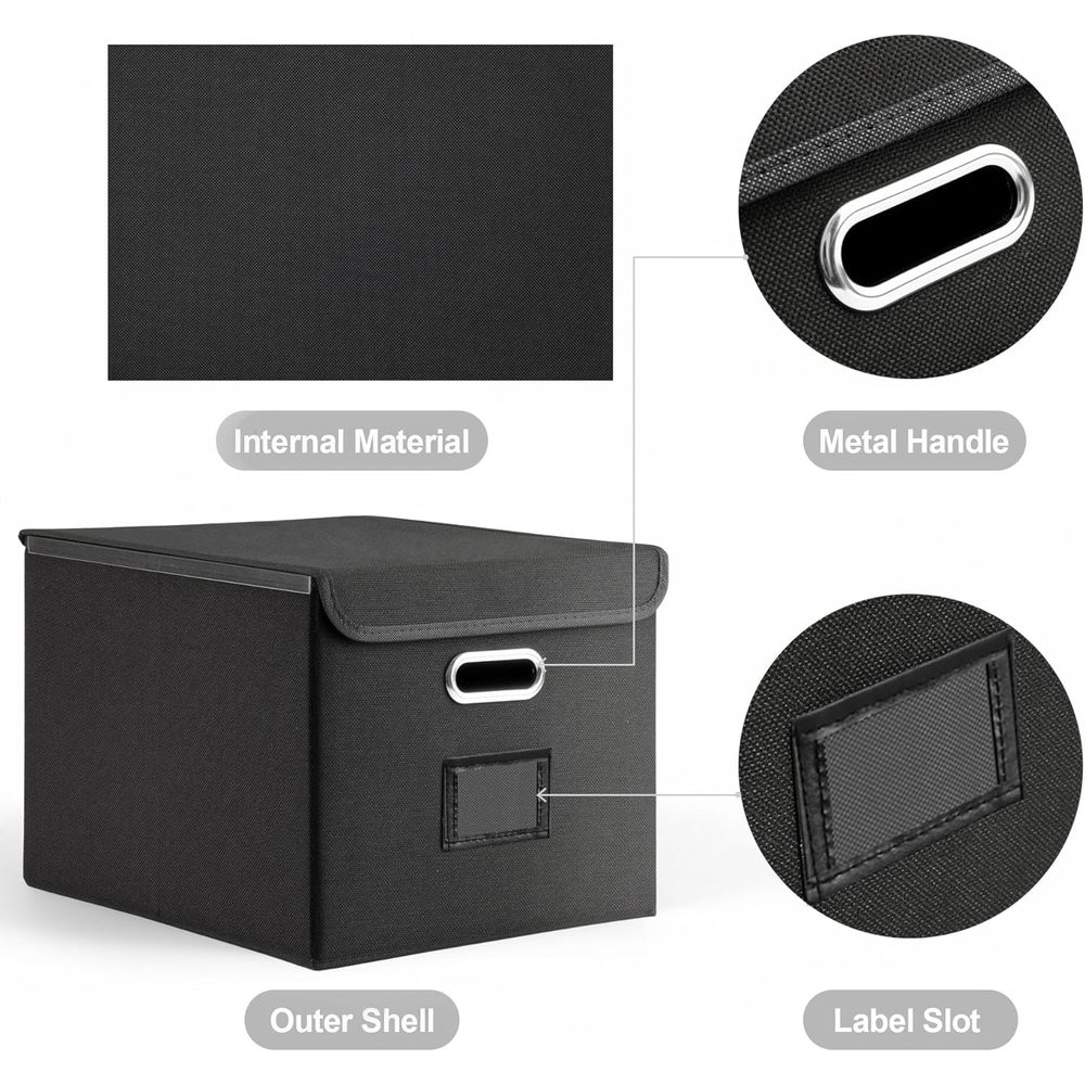 Boîte à dossiers pliable avec  - Home Decor Organizer avis et prix