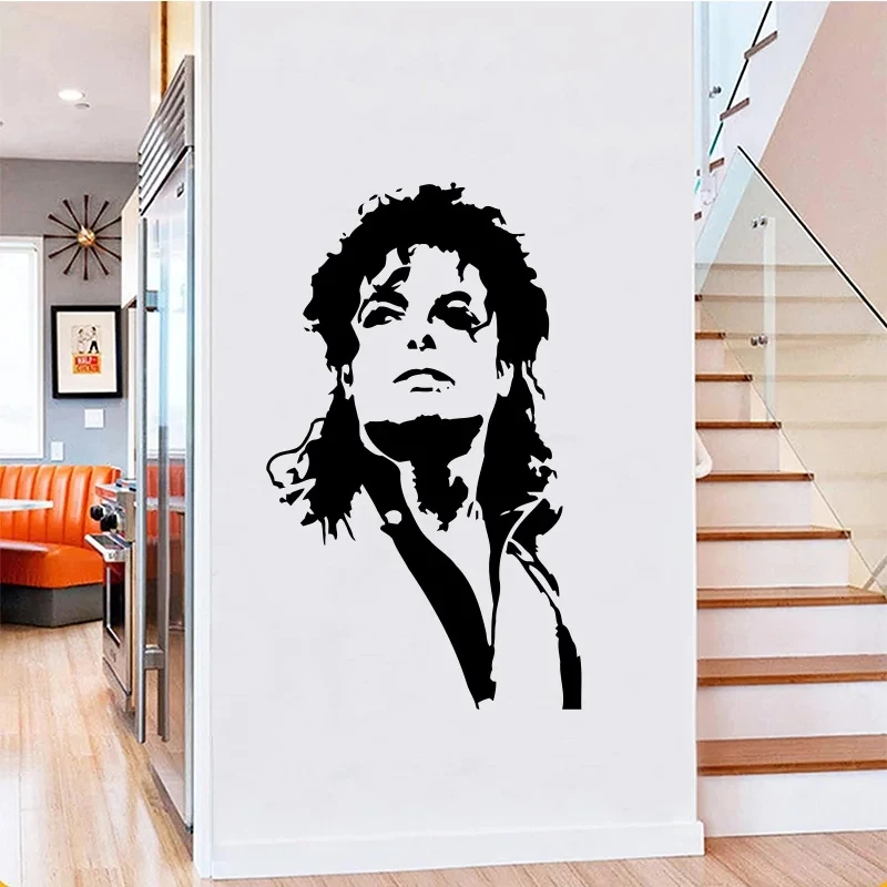 MJ Music Singer Sticker mural  - Home Decor Vinyl Flooring avis et prix