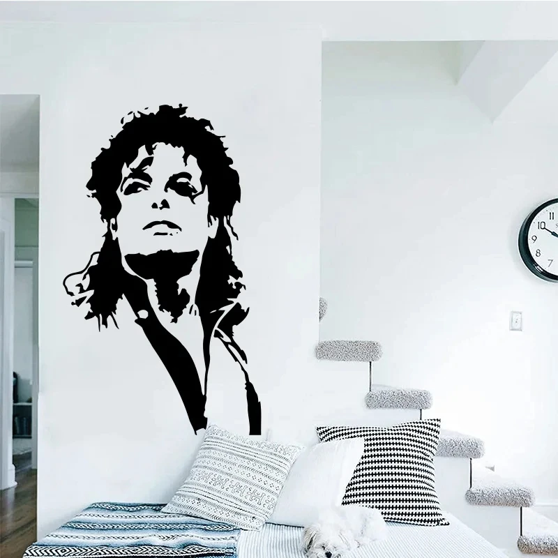 MJ Music Singer Sticker mural  - Home Decor Vinyl Flooring avis et prix