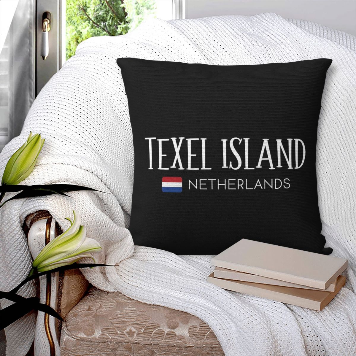 Taie d'oreiller carrée Texel I - Home Decor Netherlands avis et prix