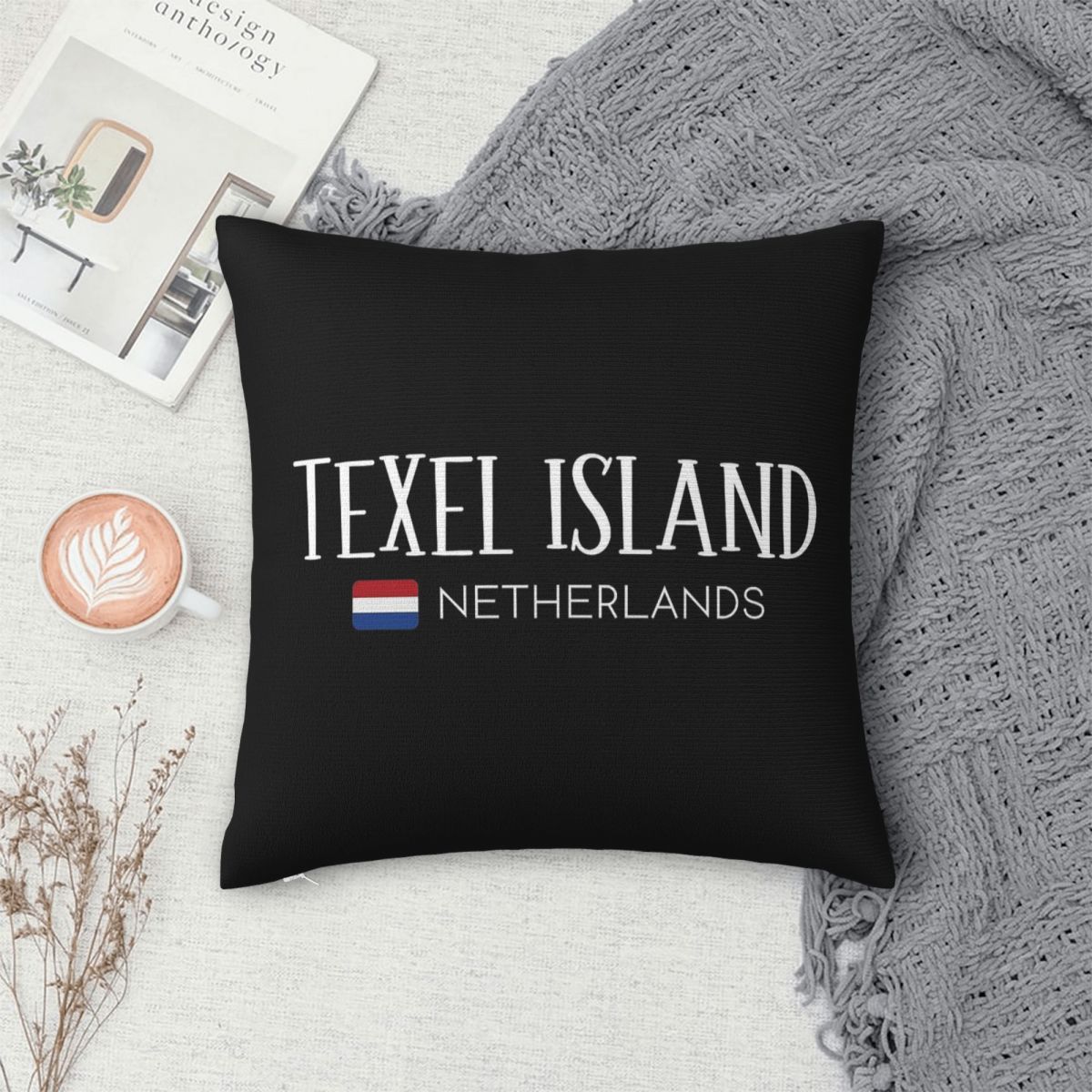 Taie d'oreiller carrée Texel I - Home Decor Netherlands avis et prix