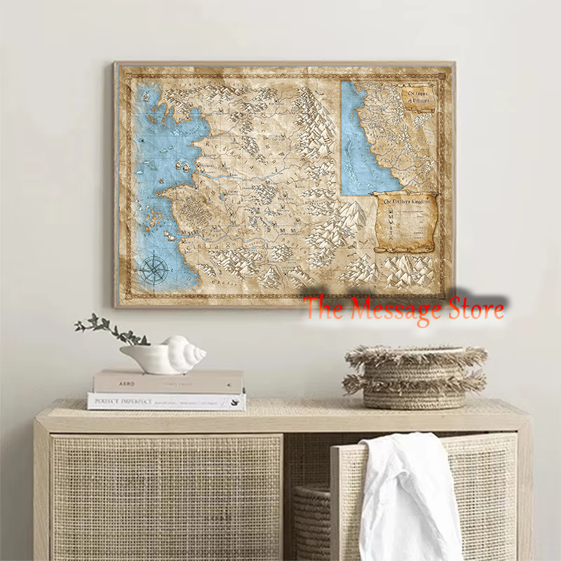 Carte du monde Witcher, locali - Home Decor Location avis et prix
