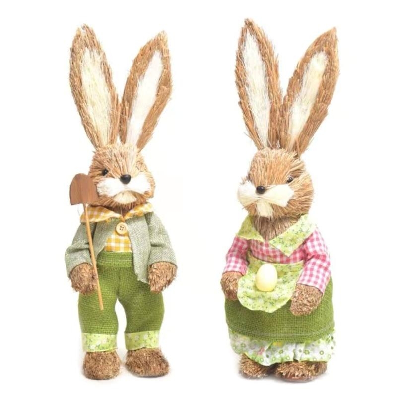 Décorations lapin en paille, a - Home Decor Modern Organic avis et prix