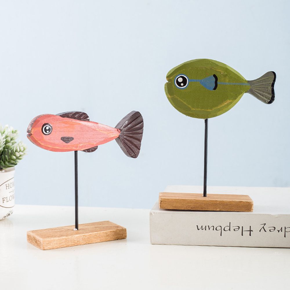 Statue de poisson en bois colo - Home Decor Modern Organic avis et prix
