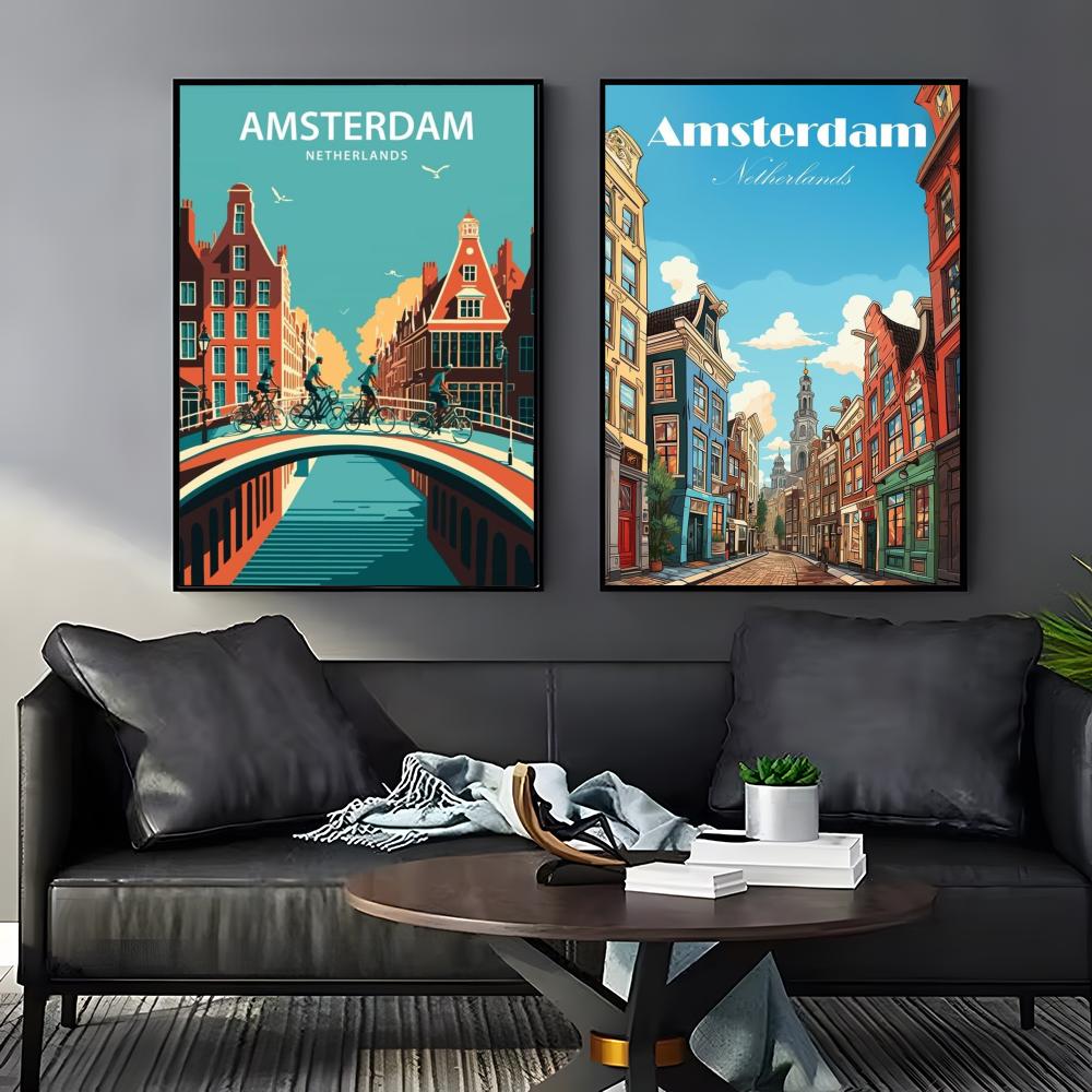 Affiche autocollante Amsterdam - Home Decor Netherlands avis et prix