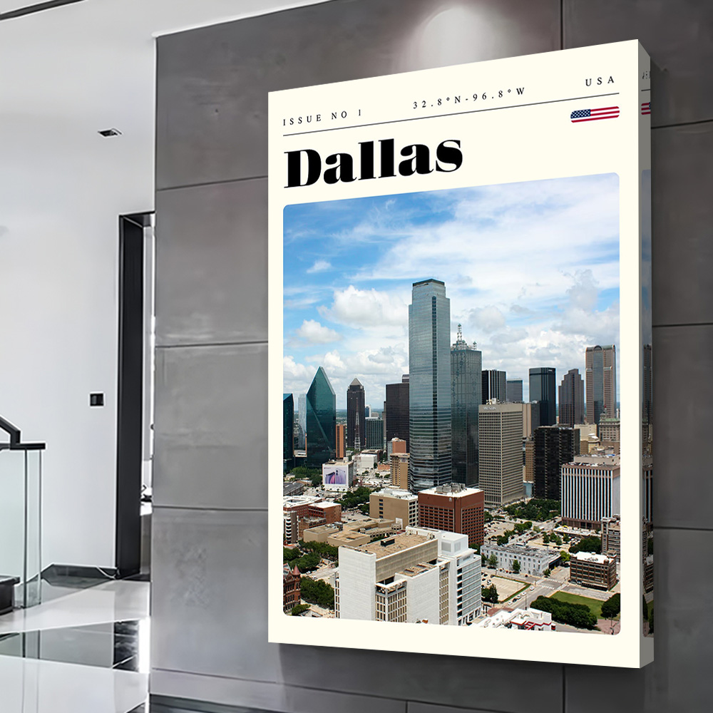 Affiche d'impression de voyage - Home Decor Dallas avis et prix