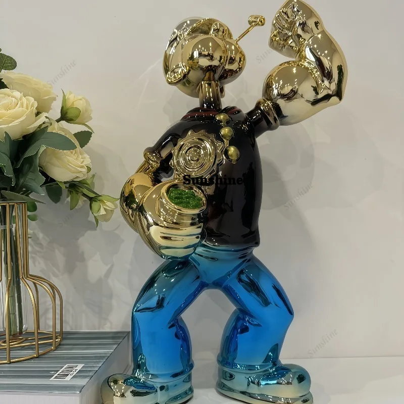 Figurine Popeye Électroplaquée - Home Decor Modern Organic avis et prix