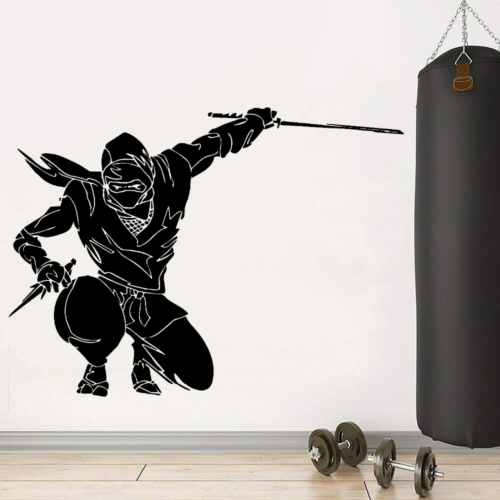 Autocollant mural Ninja guerri - Home Decor Vinyl Flooring avis et prix