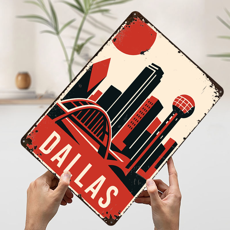 Affiche de voyage vintage Dall - Home Decor Dallas avis et prix
