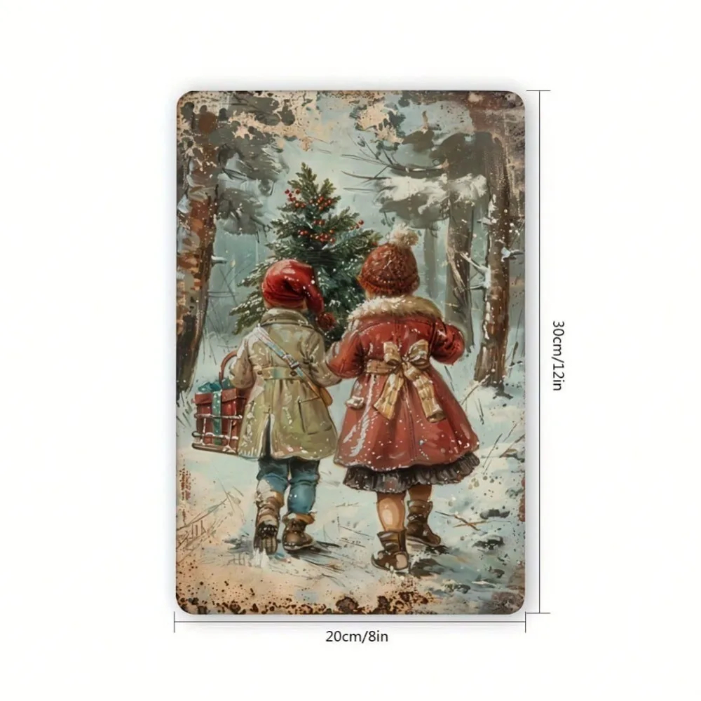 Panneau métallique de Noël vin - Home Decor Location avis et prix