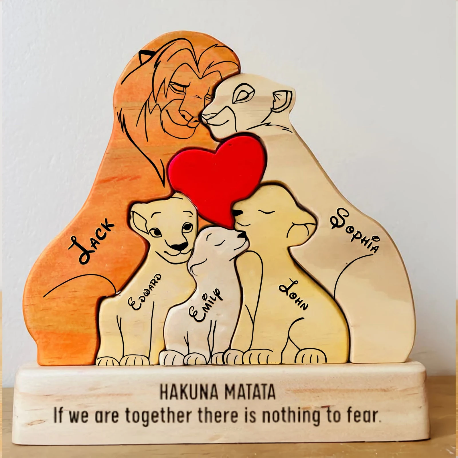 Puzzle en bois personnalisé av - Home Decor Modern Organic avis et prix