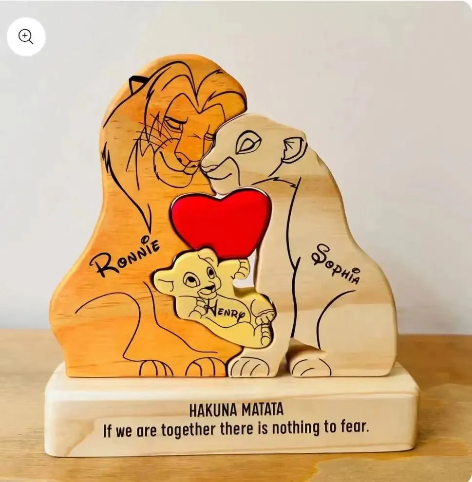 Puzzle en bois personnalisé av - Home Decor Modern Organic avis et prix
